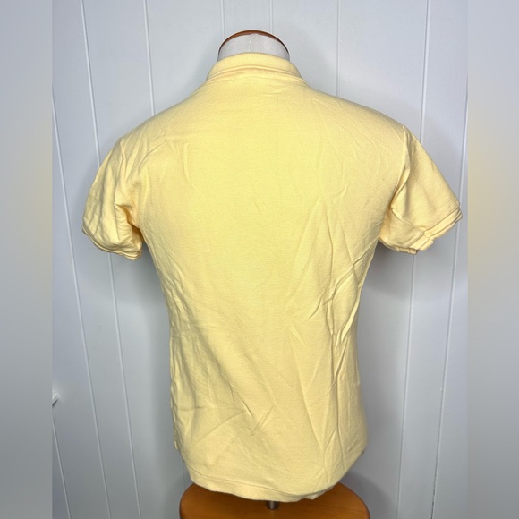 Vintage 80s Adidas Yellow Retro Trefoil Polo Shirt - Picture 12 of 12